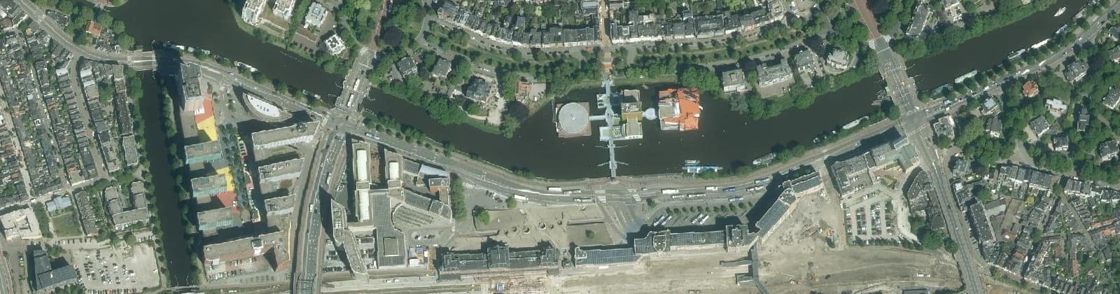 Luchtfoto van Stationsgebied