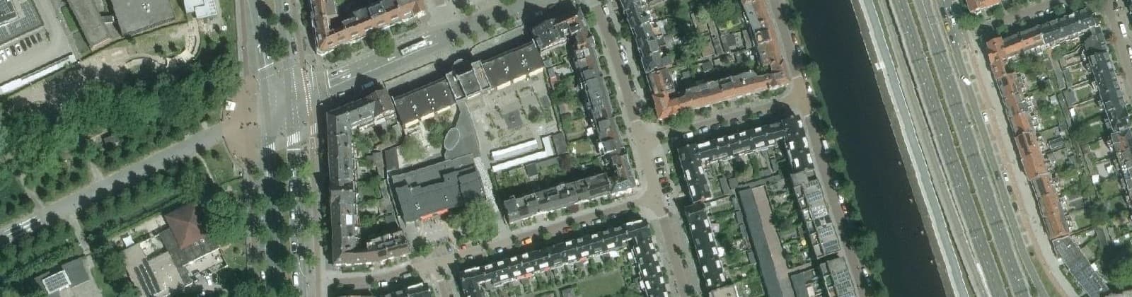 Luchtfoto van Grunobuurt