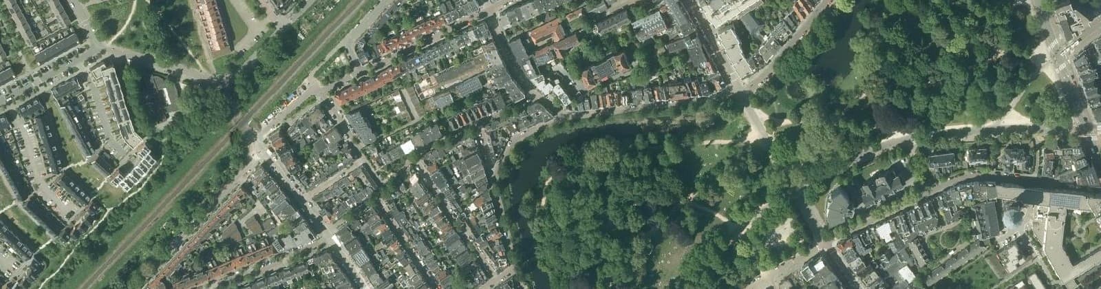 Luchtfoto van Noorderplantsoenbuurt