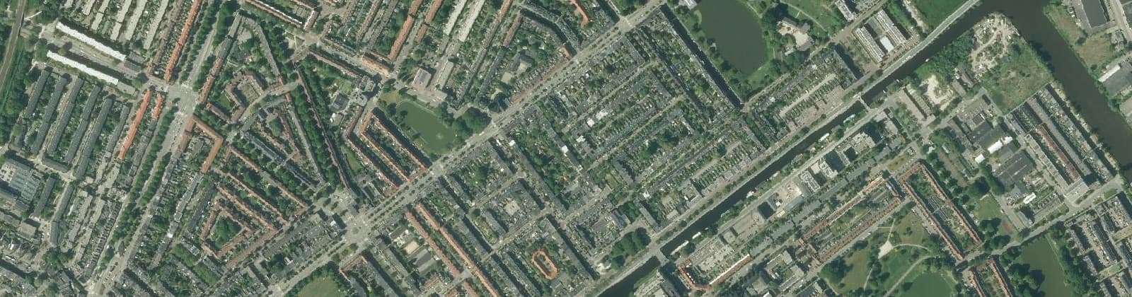 Luchtfoto van Professorenbuurt