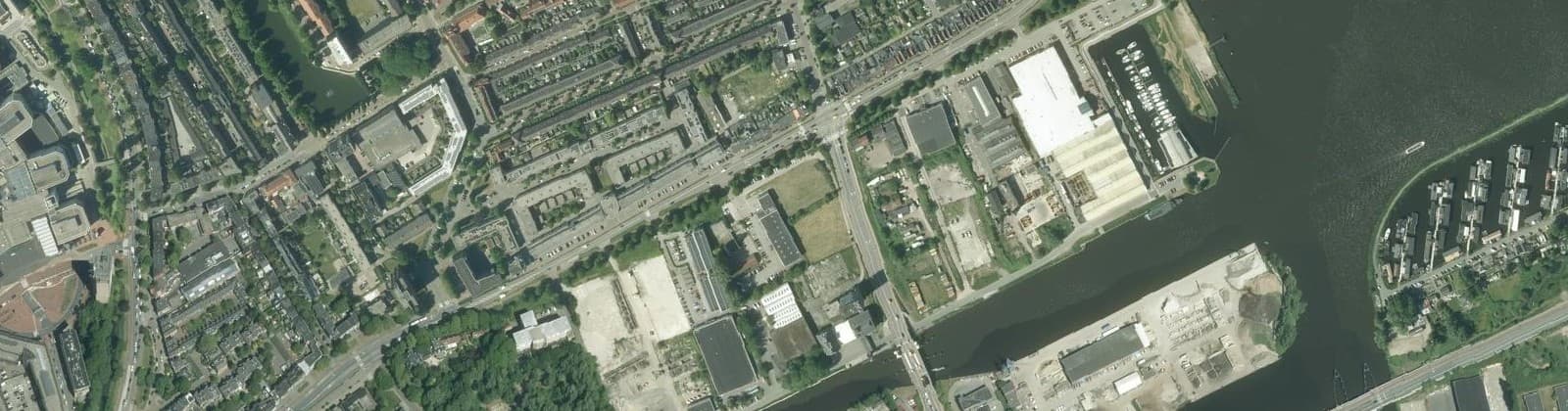 Luchtfoto van Damsterbuurt
