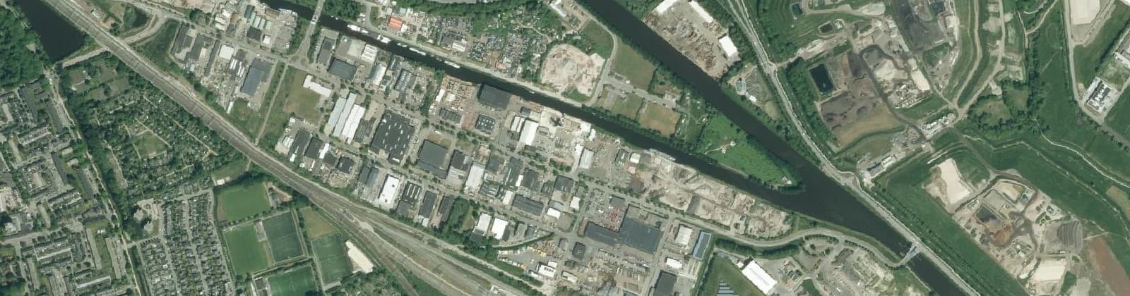 Luchtfoto van Winschoterdiep