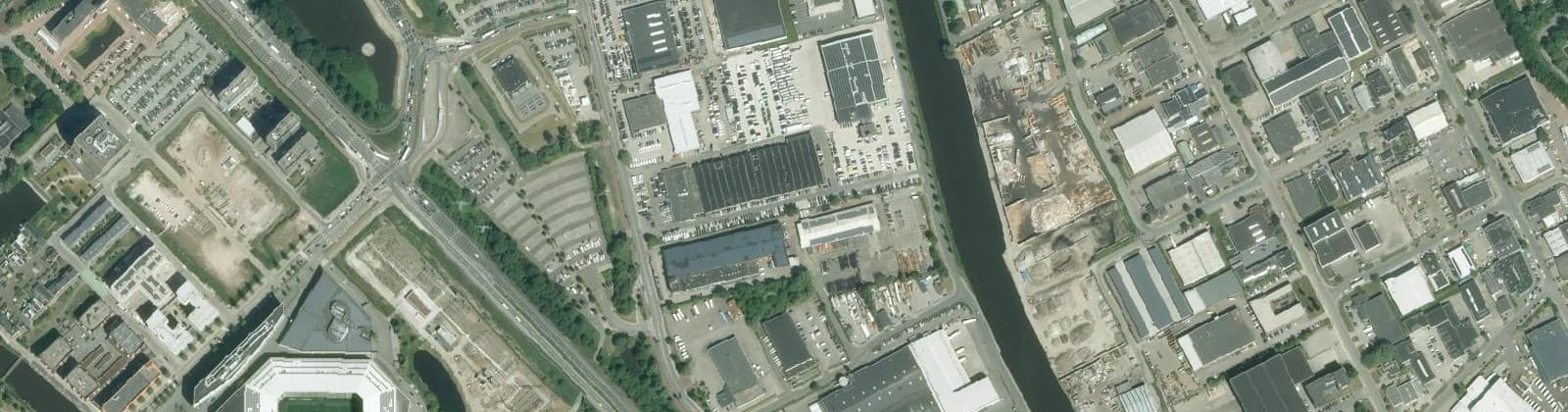Luchtfoto van Eemskanaal-Zuid