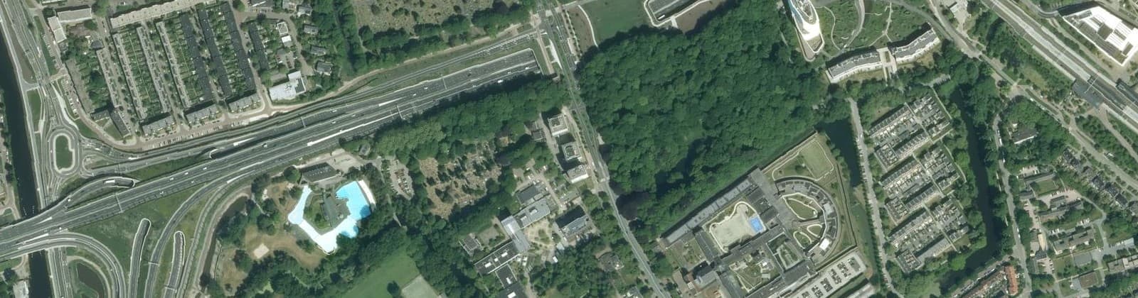 Luchtfoto van Sterrebosbuurt