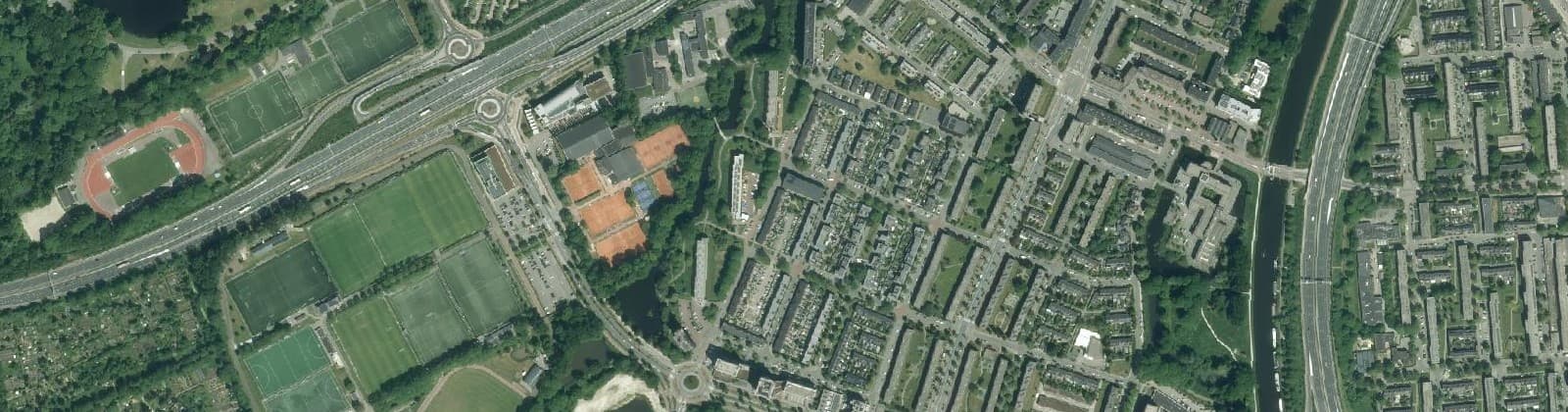 Luchtfoto van Corpus den Hoorn