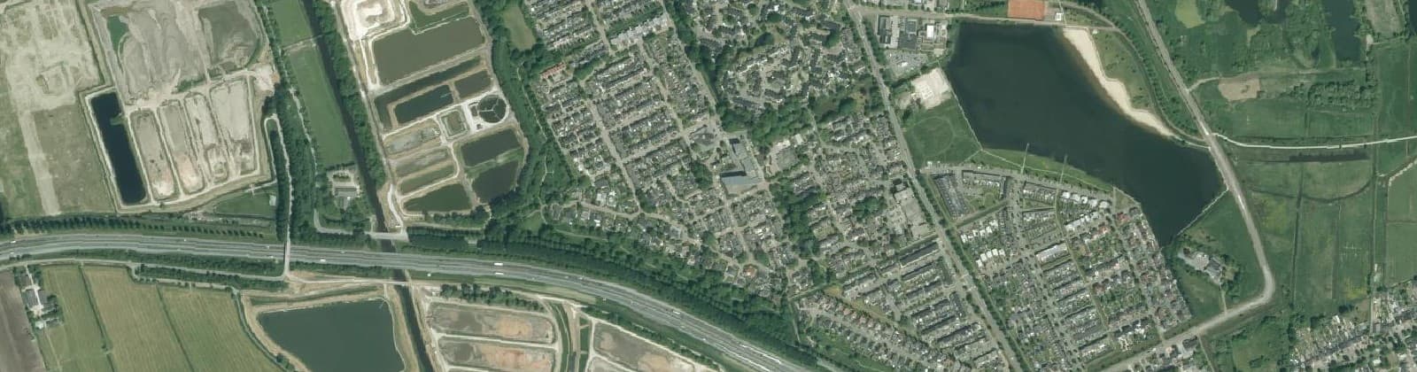 Luchtfoto van Hoogkerk-Zuid
