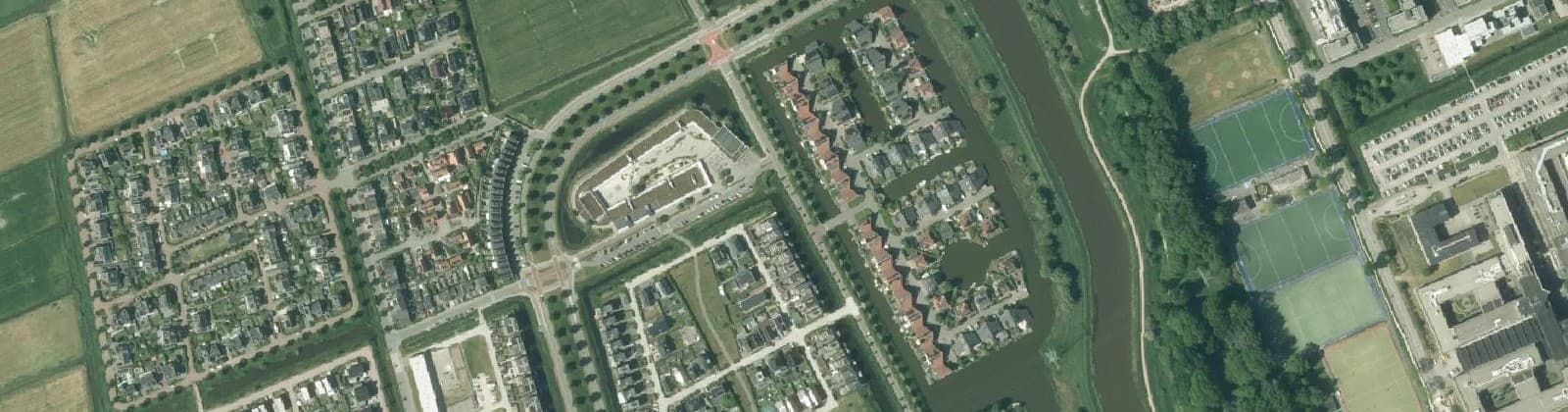 Luchtfoto van Reitdiep