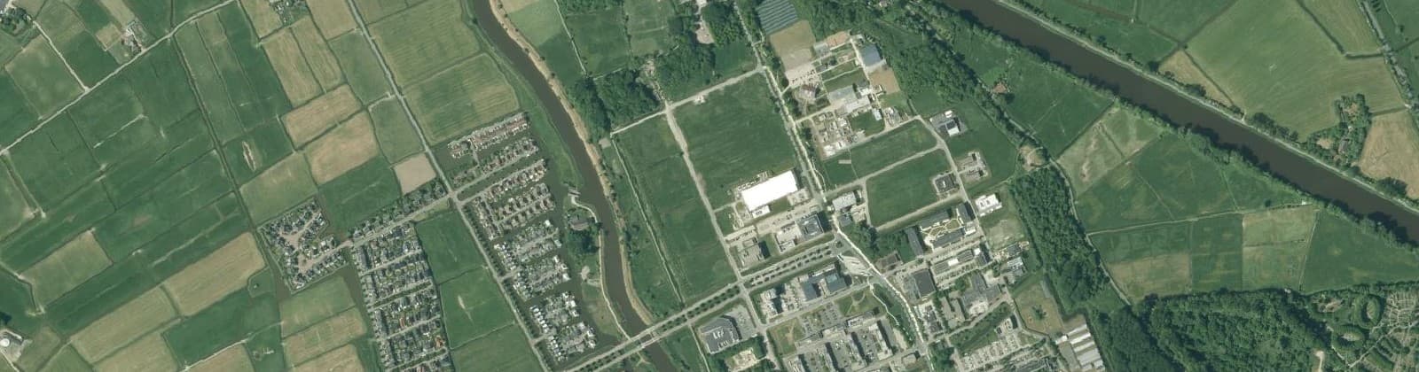 Luchtfoto van Zernike Campus