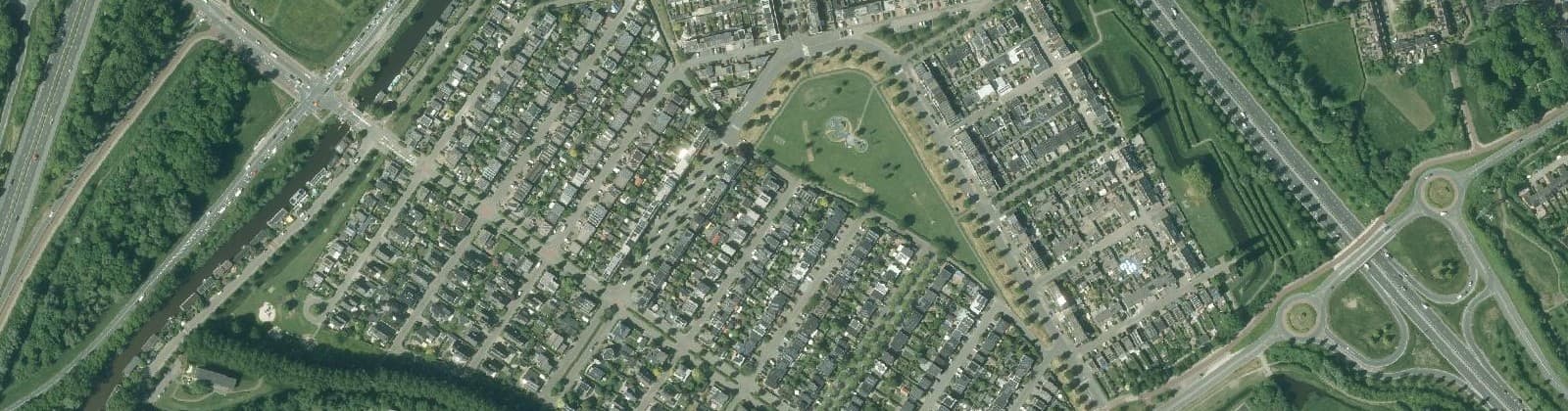 Luchtfoto van De Hunze