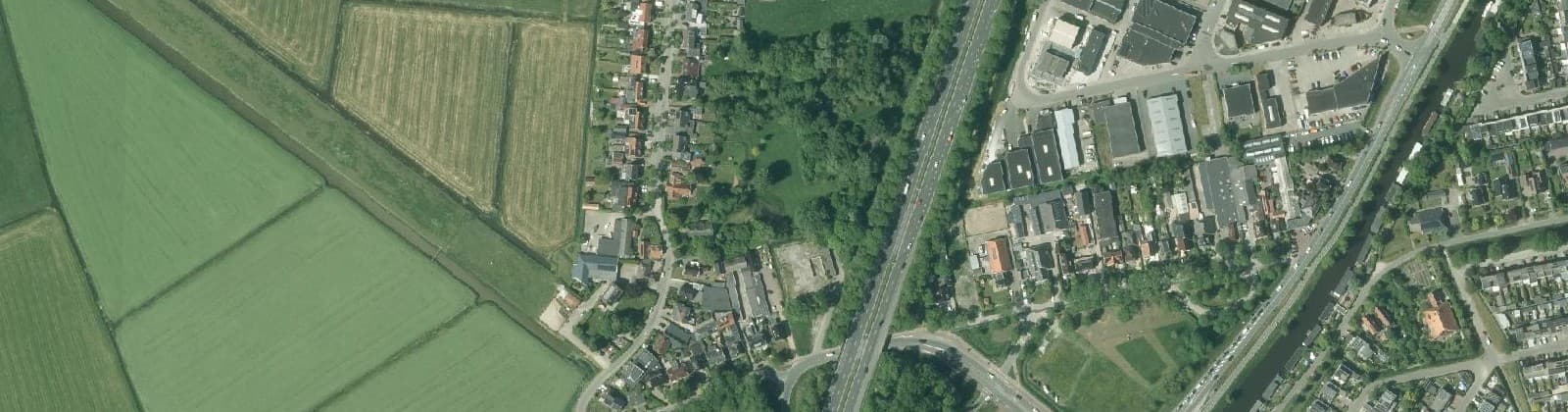Luchtfoto van Noorderhoogebrug