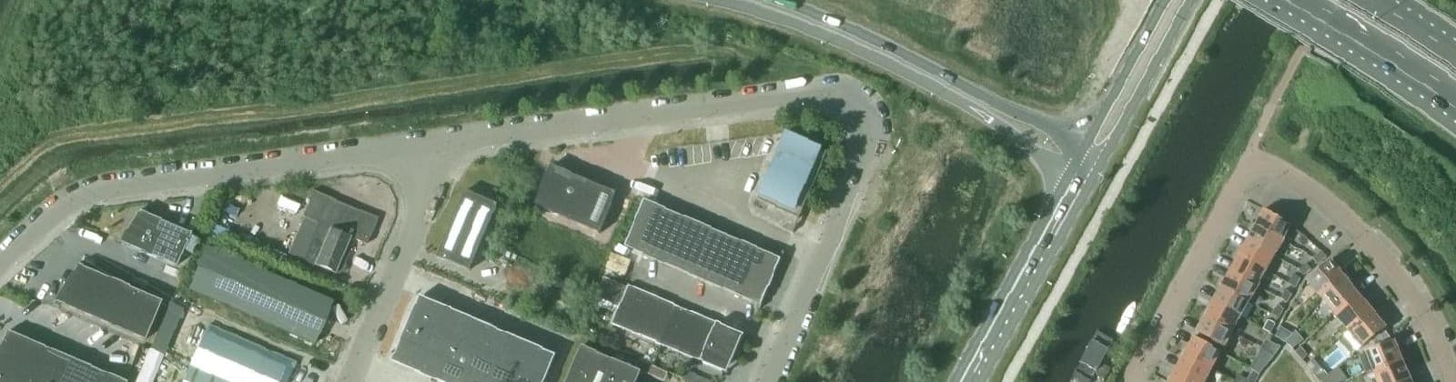 Luchtfoto van Het Witte Lam