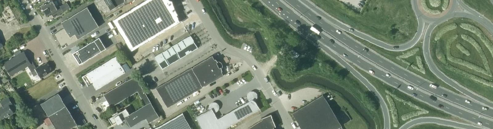 Luchtfoto van Bedrijventerrein Ulgersmaborg-Noord