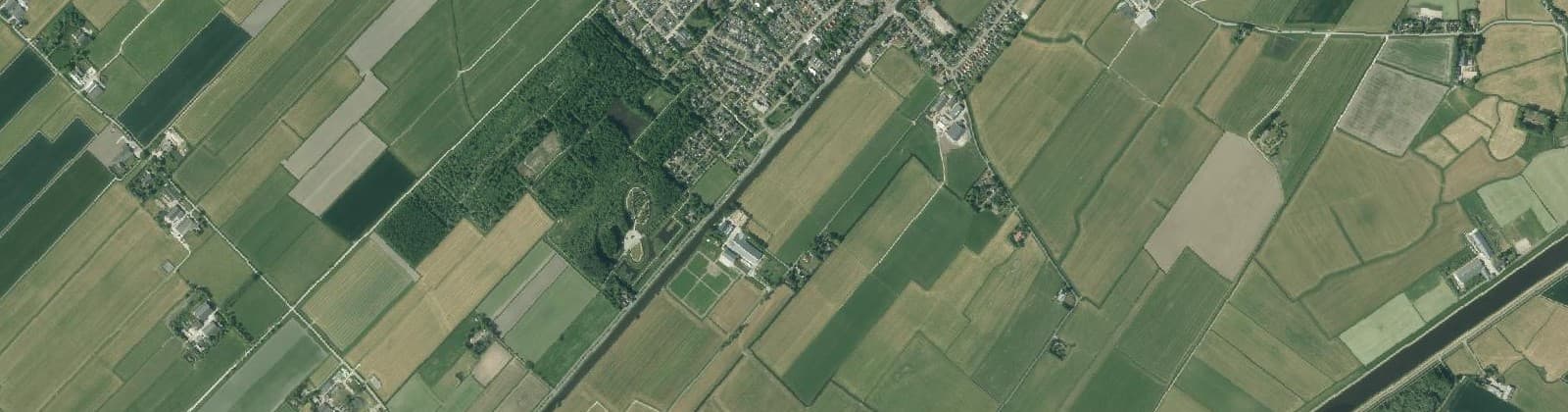 Luchtfoto van Buitengebied Ten Boer-Zuid