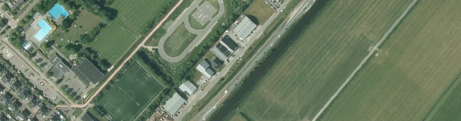 Luchtfoto van Bedrijventerrein Ten Boer