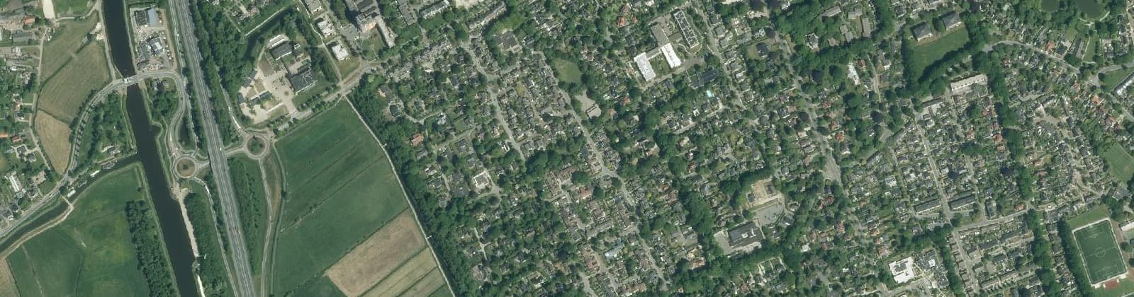 Luchtfoto van Haren-Zuidwest