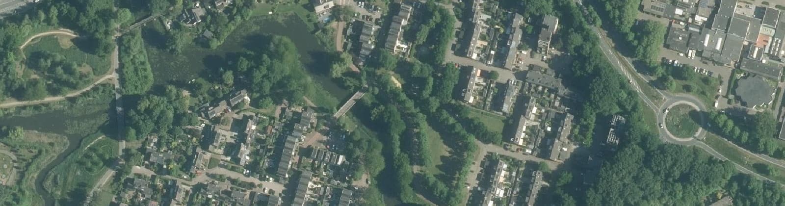 Luchtfoto van Buitenhof en Groenhof