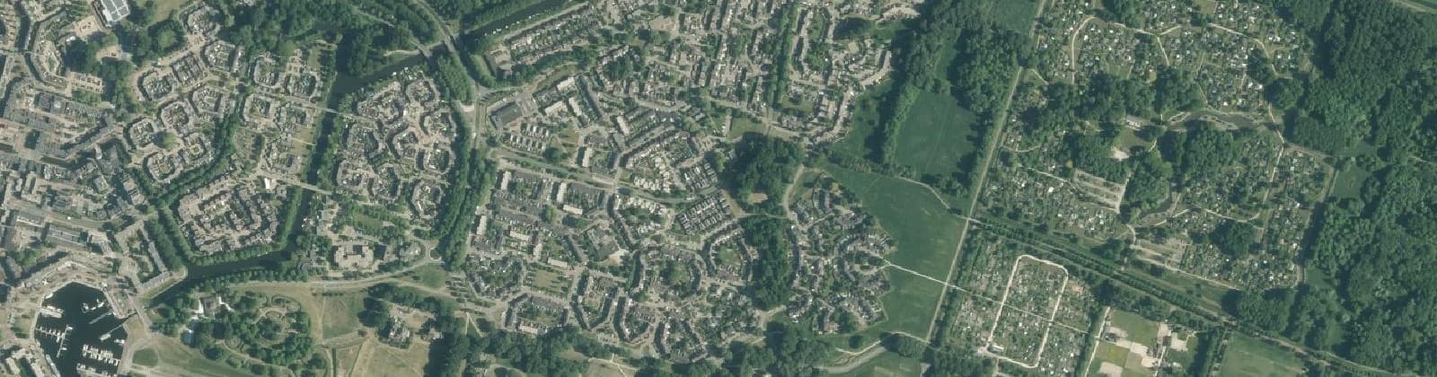 Luchtfoto van Jaagmeent en Grasmeent