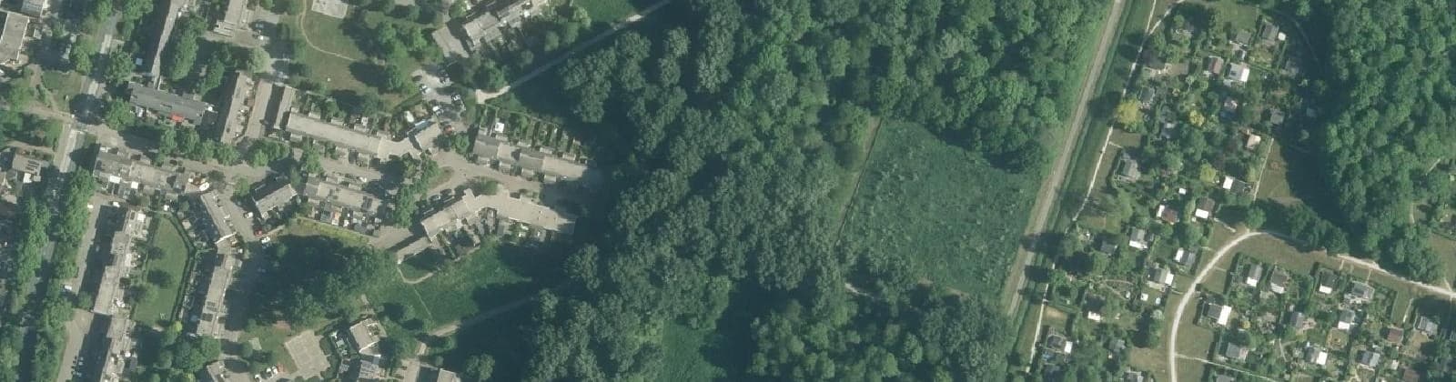 Luchtfoto van Bosgebied De Grienden