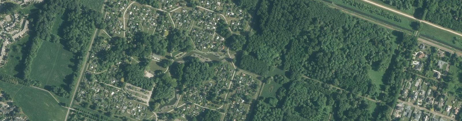 Luchtfoto van Waterlandse Tuinen, Windhoek en Schapenb