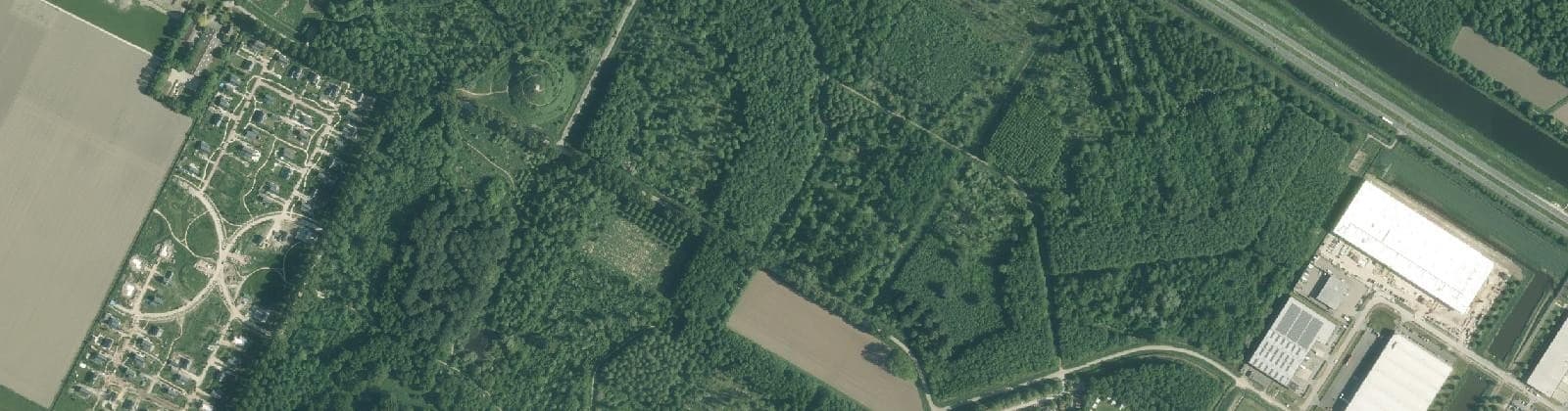 Luchtfoto van Cirkelbos