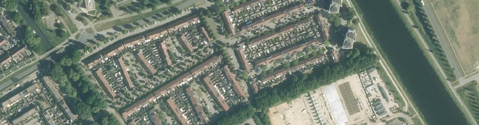 Luchtfoto van Danswijk Zuidoost