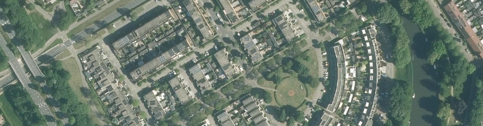 Luchtfoto van Danswijk Zuidwest