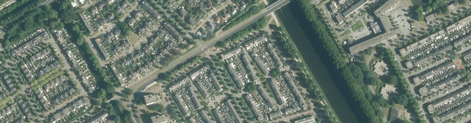 Luchtfoto van Verzetswijk Oost
