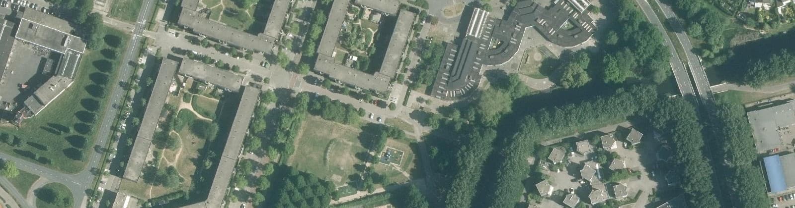 Luchtfoto van Staatsliedenwijk Oost