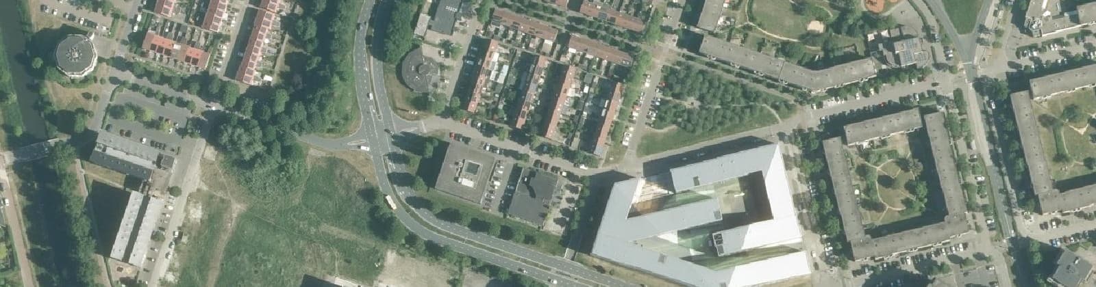 Luchtfoto van Staatsliedenwijk Midden