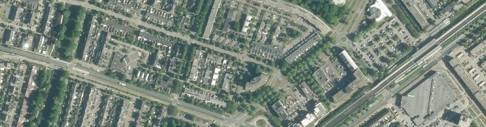 Luchtfoto van Muziekwijk N.-Zuidoost