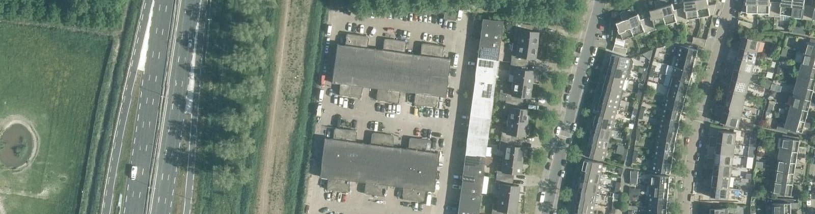 Luchtfoto van Bedrijventerrein Josephine Bakerstraat