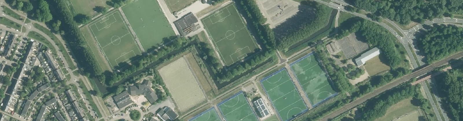 Luchtfoto van Klein Brandt Sportpark