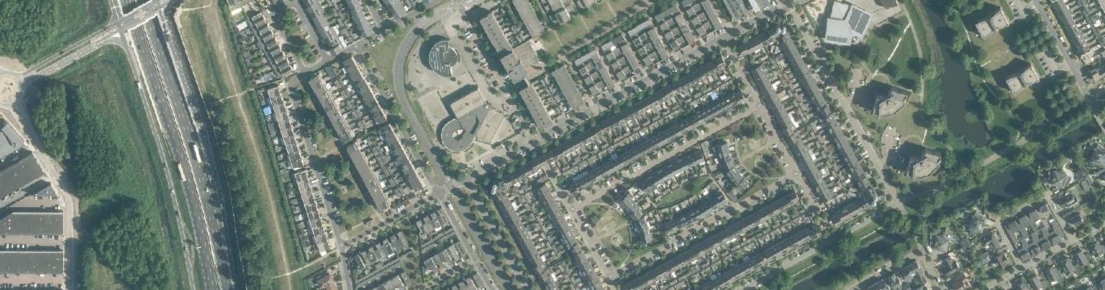 Luchtfoto van Literatuurwijk Midden-west