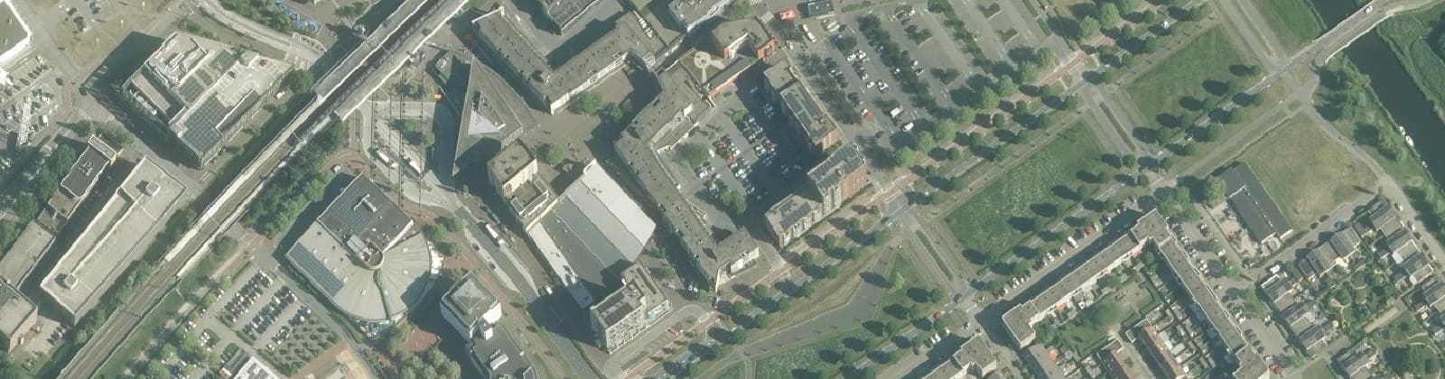 Luchtfoto van Centrum Almere Buiten Zuid
