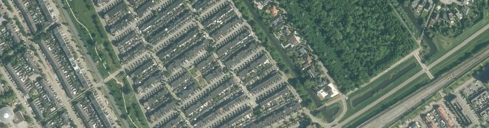 Luchtfoto van Oostvaardersbuurt Oost