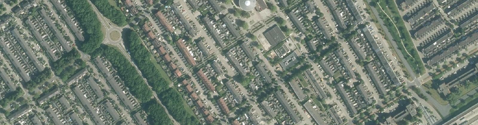 Luchtfoto van Oostvaardersbuurt West