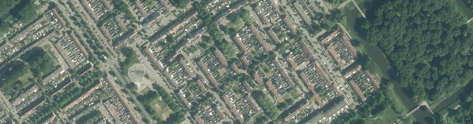 Luchtfoto van Molenbuurt Oost