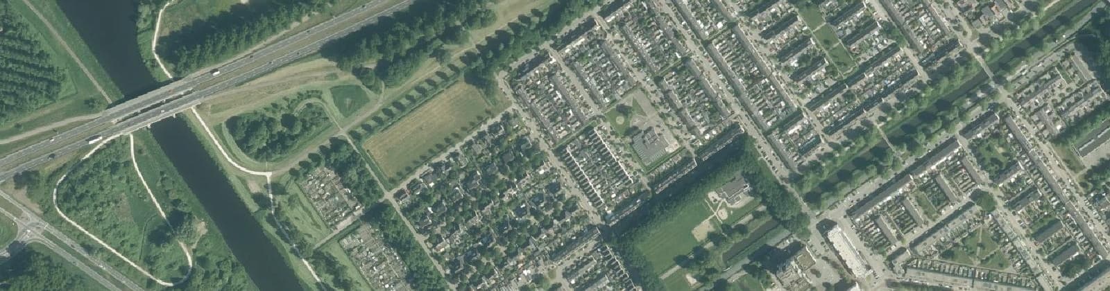 Luchtfoto van Bouwmeesterbuurt Noord