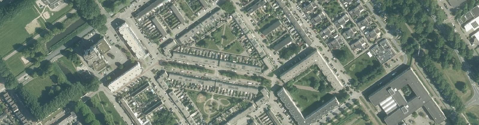 Luchtfoto van Bouwmeesterbuurt Oost