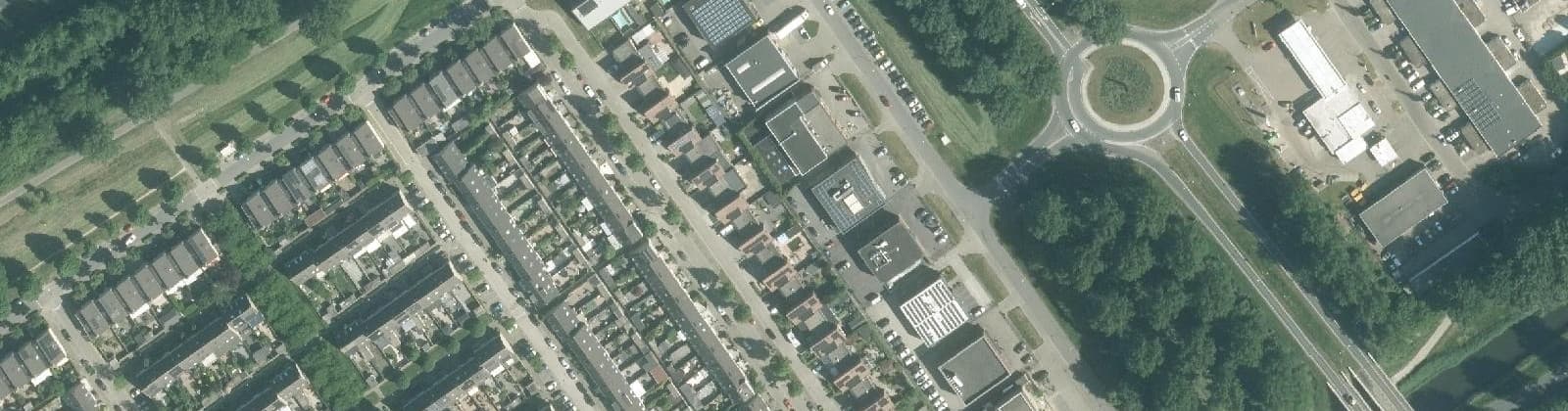 Luchtfoto van Bedrijventerrein Bouwmeesterbuurt