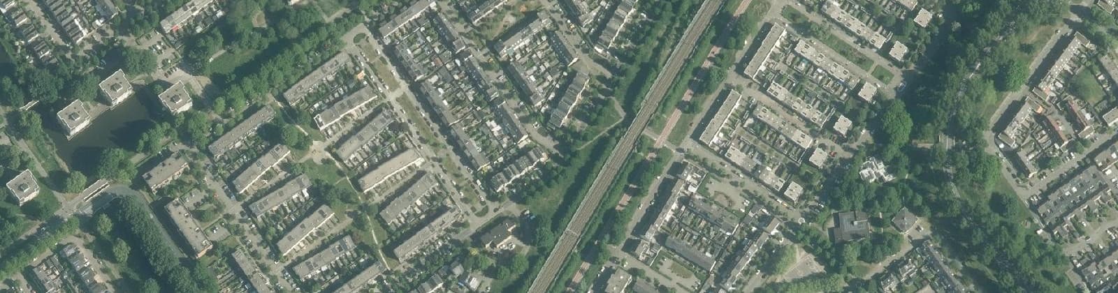 Luchtfoto van Landgoederenbuurt Oost