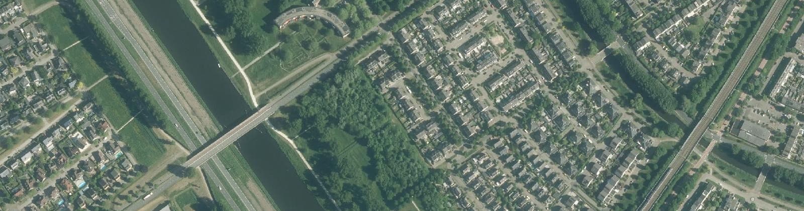 Luchtfoto van Landgoederenbuurt Zuid en West