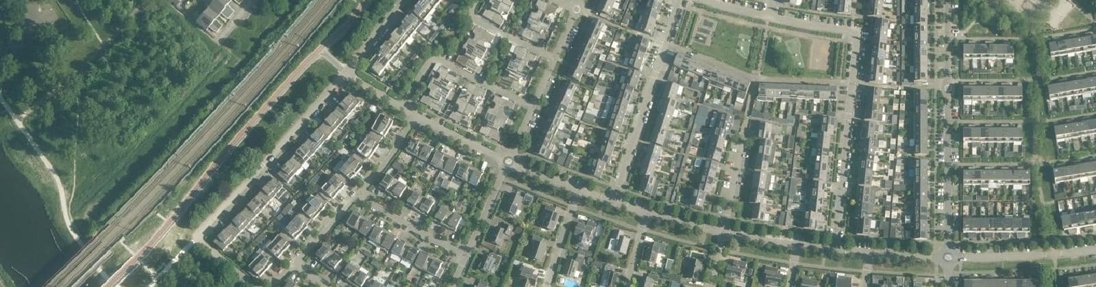 Luchtfoto van Faunabuurt Zuidwest
