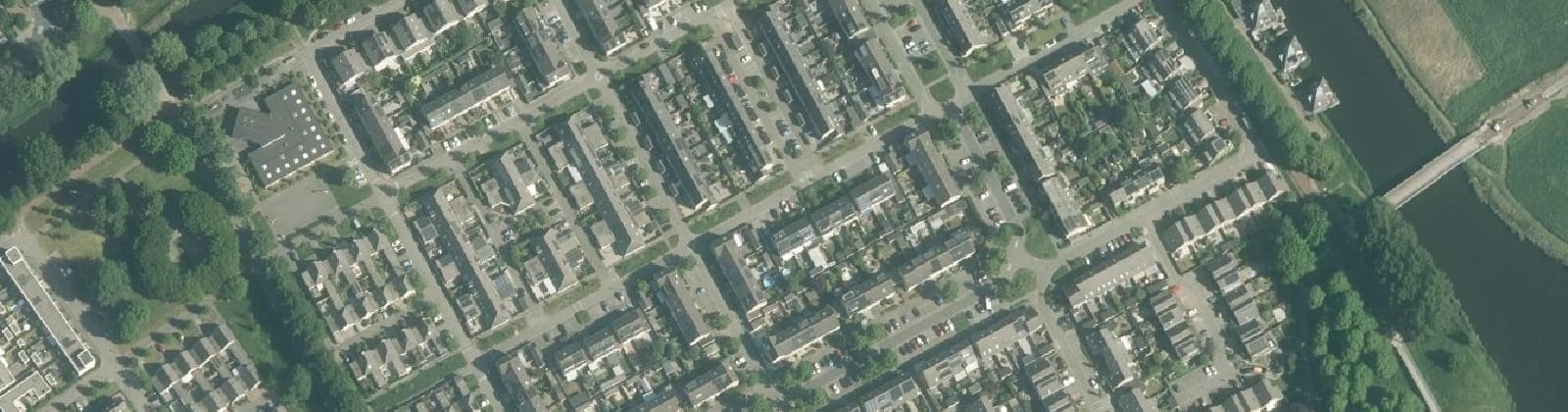 Luchtfoto van Bloemenbuurt Oost