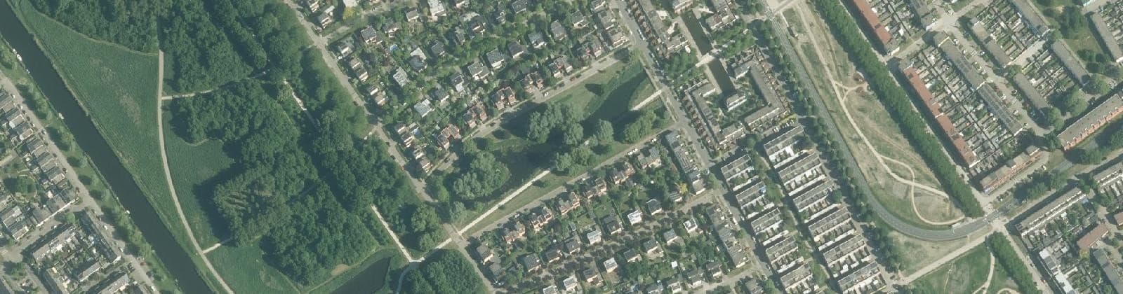 Luchtfoto van Regenboogbuurt West