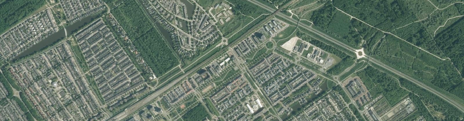 Luchtfoto van Indische Buurt Oost