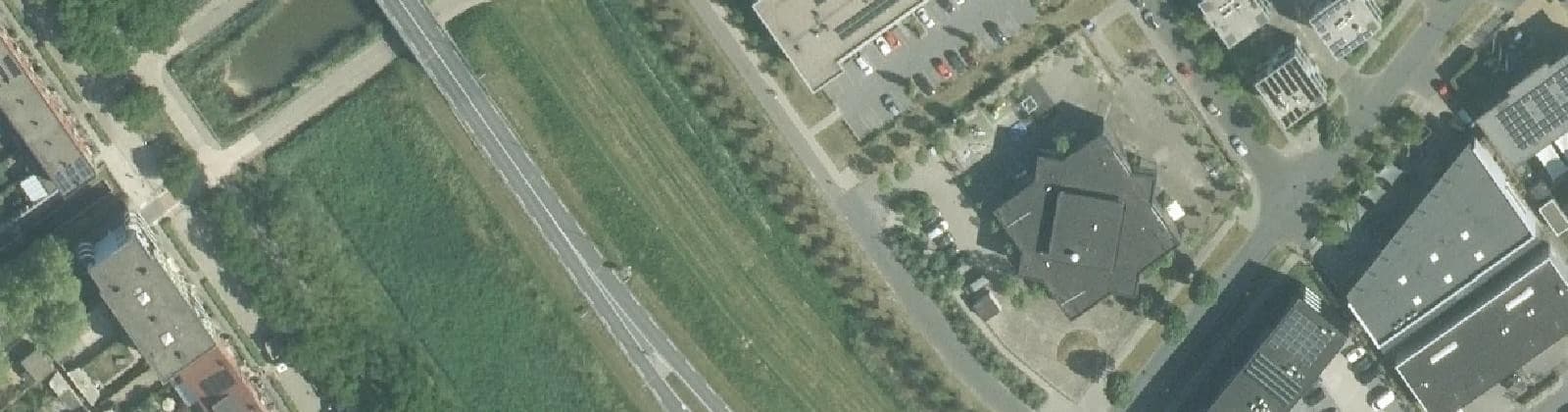 Luchtfoto van Bedrijventerrein De Rederij