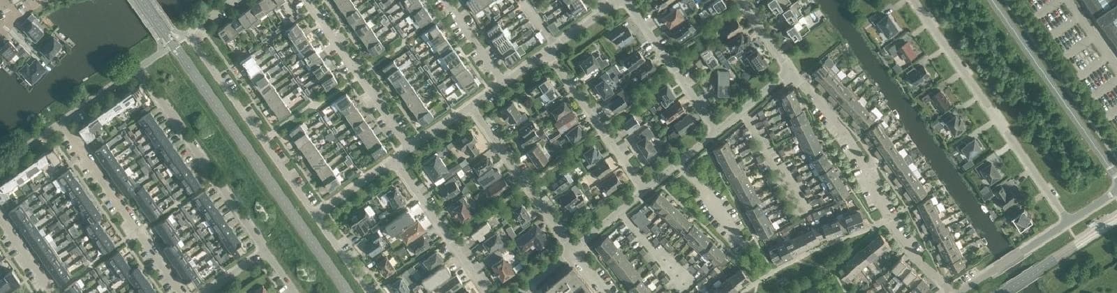 Luchtfoto van Stripheldenbuurt Midden- oost