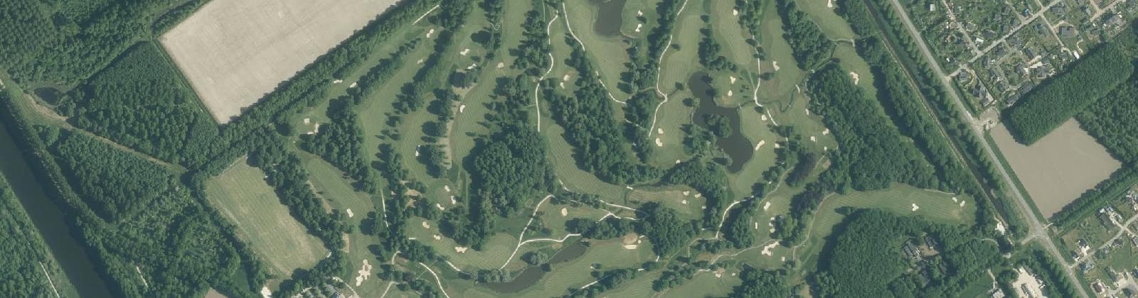 Luchtfoto van Vogelhorst-Golfbaan Almeerderhout