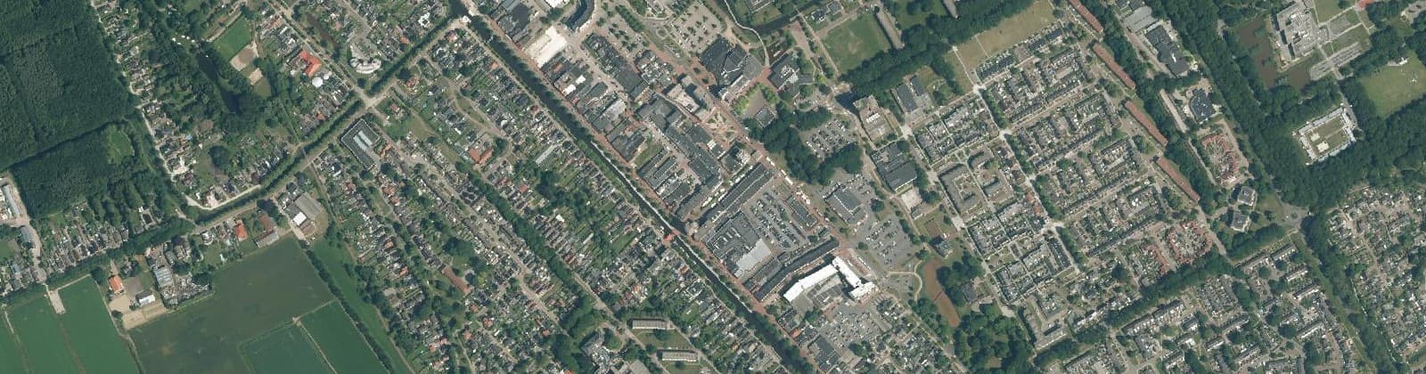 Luchtfoto van Stadskanaal Centrum